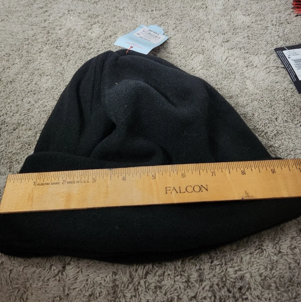 Boys' Fleece Cuffed Beanie Hat - Cat & Jack Black - OSFM